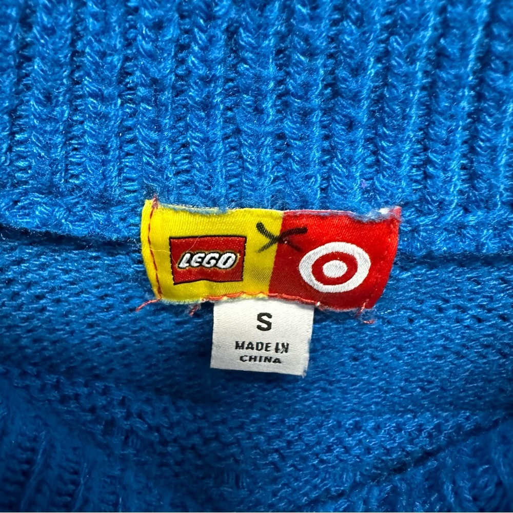 Lego x Target sweater textured blue women’s small pullover - Picture 6 of 7
